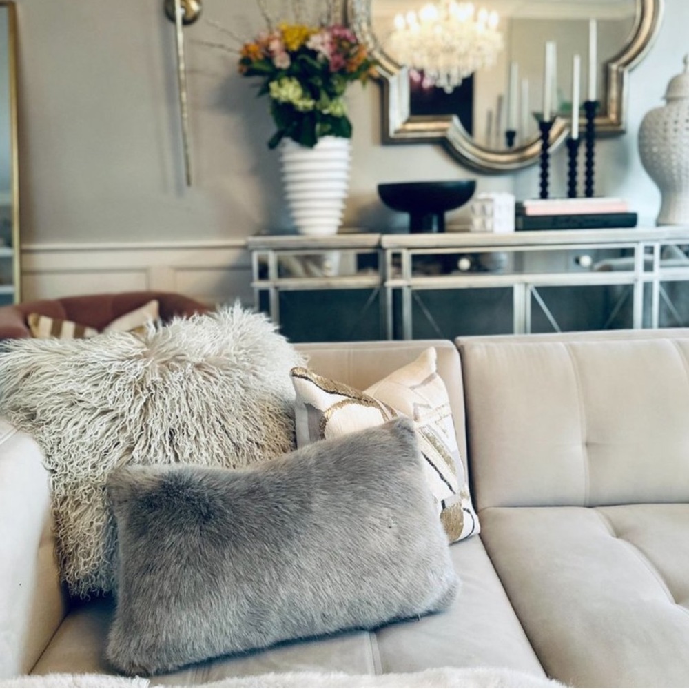 COPY - SOLD TO ASH…Faux Fur Pottery Barn Pillow Cover